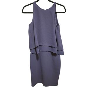RW&CO. Purple Layered Mini Dress